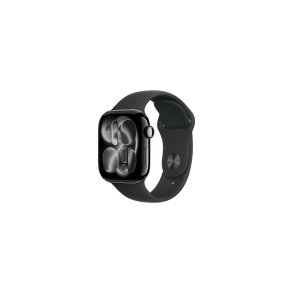 Apple Watch Series 11 (2025) 5G 42mm Jet Black Aluminium Case med Black Sport Band S/M