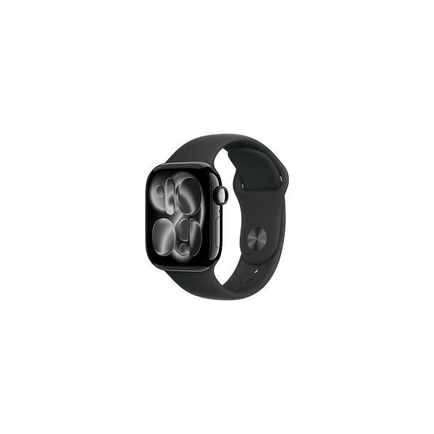 Apple Watch Series 11 (2025) 5G 42mm Jet Black Aluminium Case med Black Sport Band S/M