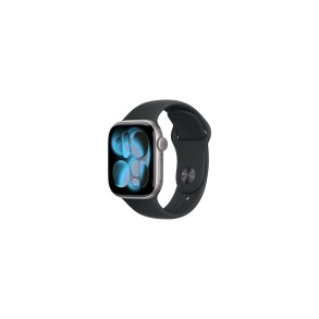 Apple Watch Series 11 (2025) GPS 42mm Space Grey Aluminium Case med Black Sport Band S/M