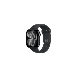 Apple Watch Series 11 (2025) GPS 46mm Jet Black Aluminium Case med Black Sport Band M/L