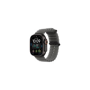 Apple Watch Ultra 4 (2026) 5G 49mm Black Titanium Case med Translucent Black Ocean Band