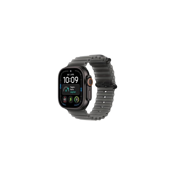 Apple Watch Ultra 4 (2026) 5G 49mm Black Titanium Case med Translucent Black Ocean Band