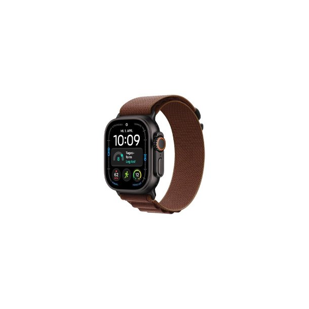 Apple Watch Ultra 4 (2026) 5G 49mm Black Titanium Case med Burgundy Alpine Loop M