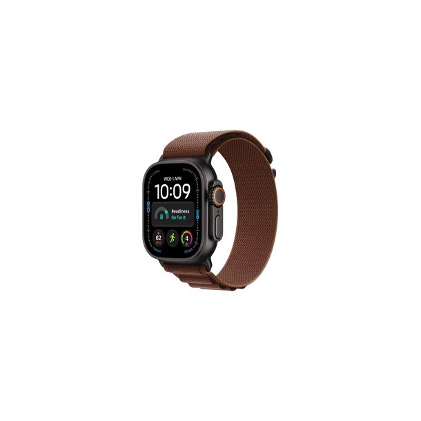 Apple Watch Ultra 4 (2026) 5G 49mm Black Titanium Case med Burgundy Alpine Loop L