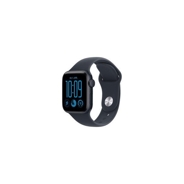 Apple Watch SE 3 (2026) GPS 40mm Midnight Aluminium Case med Navy Blue Sport Band M/L