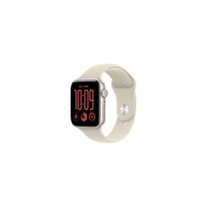 Apple Watch SE 3 (2026) GPS 44mm Starlight Aluminium Case med Sand Sport Band M/L
